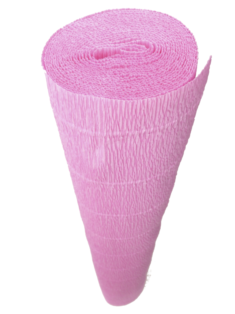 Heavy Duty Premium Italian Crepe Paper (180 gsm), 19 1/2 X 8.2', Coral  601, Pink, Roll 1 by Paper Mart